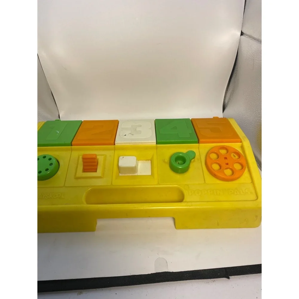 VINTAGE PLAYSKOOL POPPIN' PALS SESAME STREET MUPPETS POP UP LEARNING TOY 1985